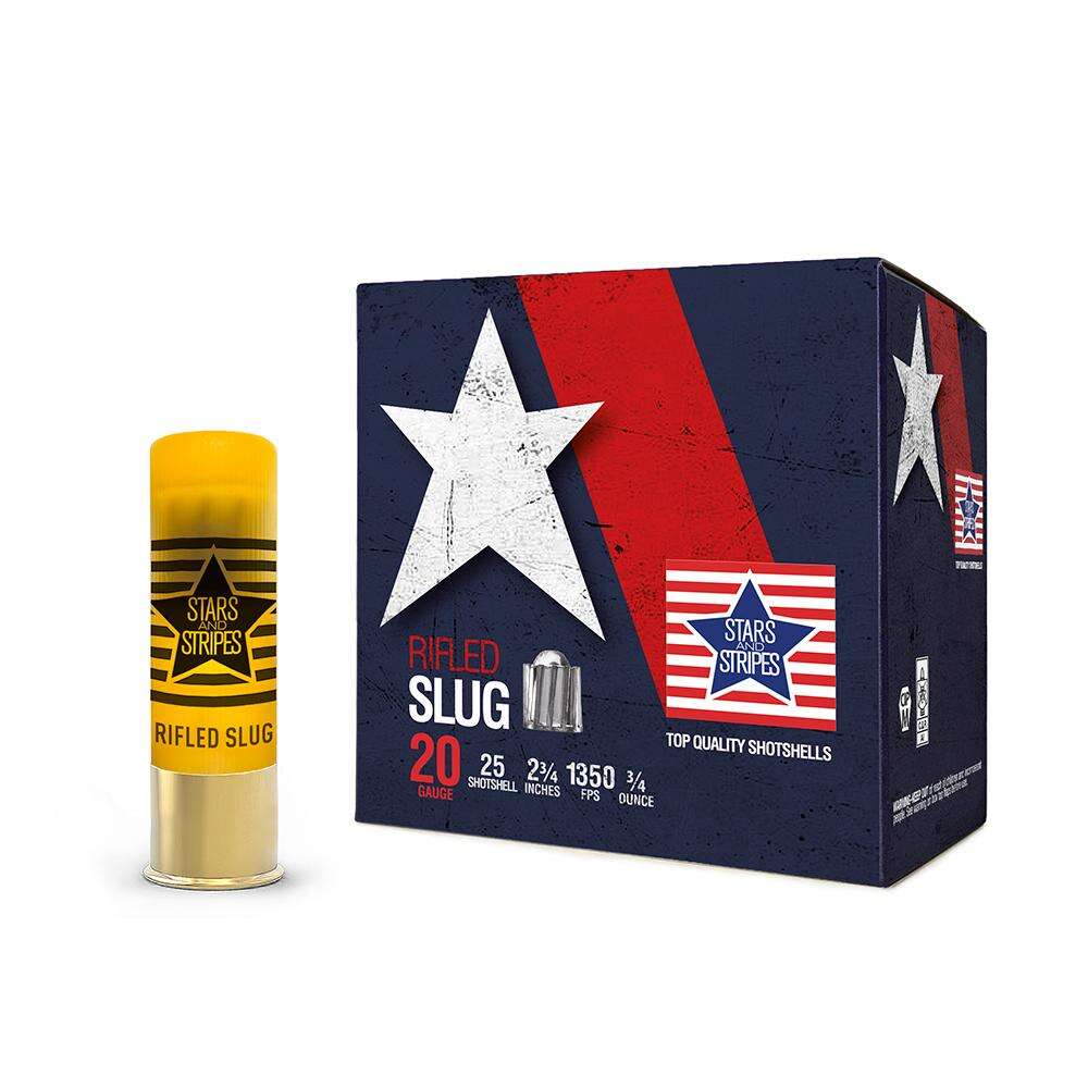 Ammunition TRZ Trading Inc. Ready Series 20Gauge2.75" 20ga 2 3/4 Slug  3/4 oz.1350 FPS 25RD